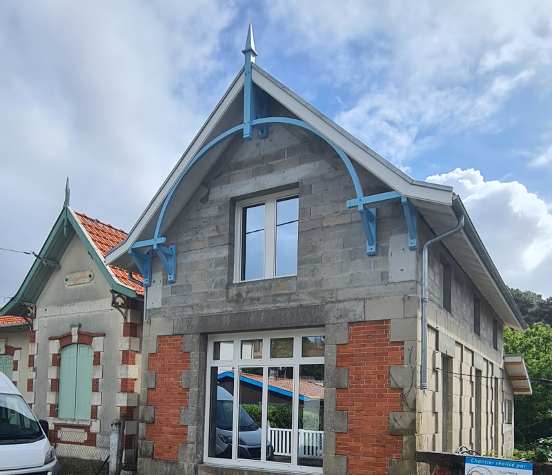 Charpentier pour maison de type arcachonnaise sur le bassin Aquitain